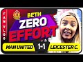RASHFORD LOOKS LOST! Manchester United 1-1 Leicester City | BETH'S FAN VLOG