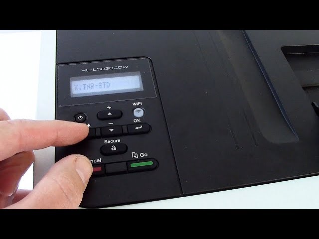 How to reset Brother HL-L3230cdw replace toner message 