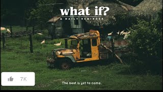 What if everything you’re going through is preparing you for everything you ask for? ￼