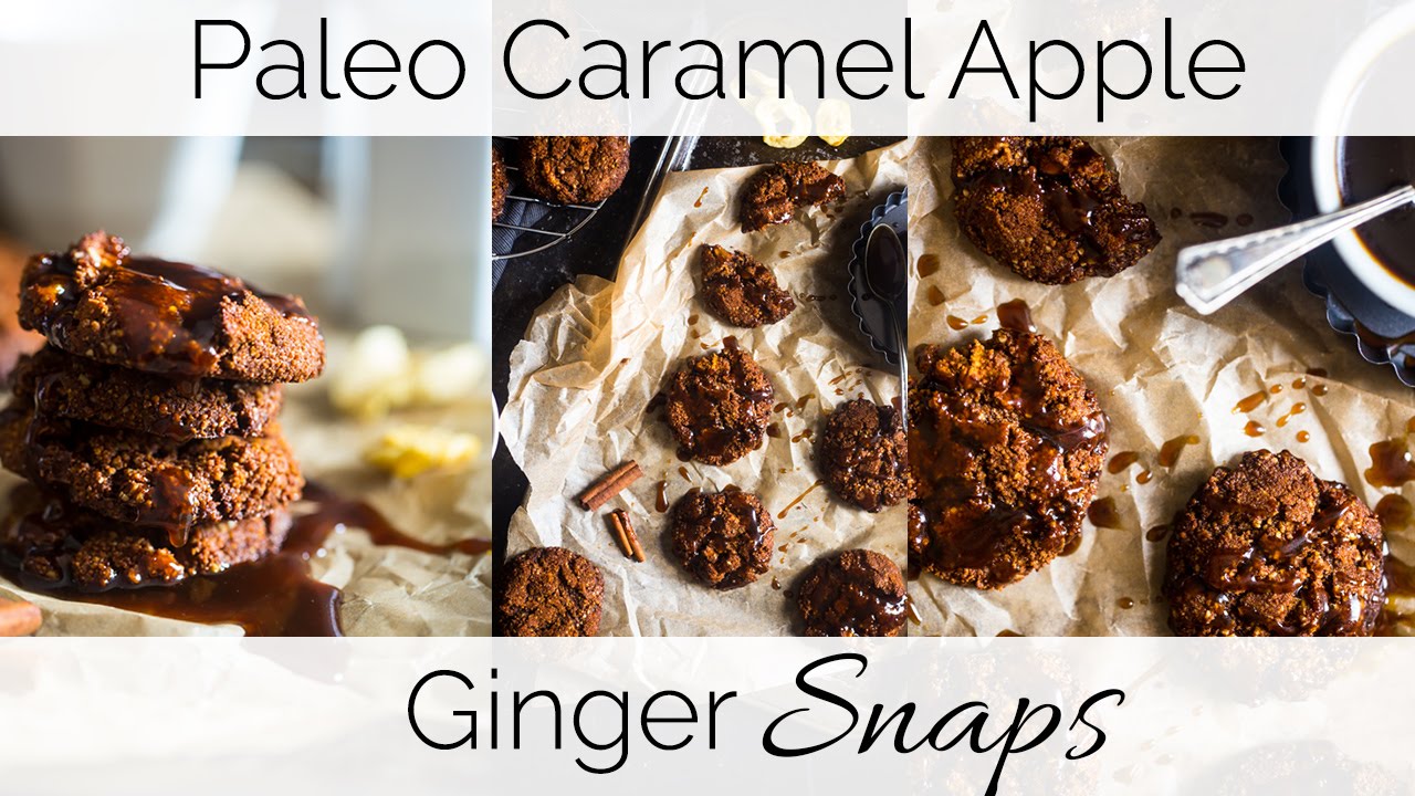 How To Make Paleo Caramel Apple Ginger Snaps