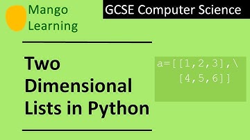 Two dimensional lists in Python
