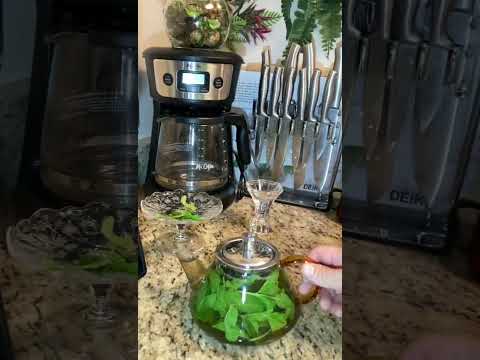 الشاي الأخضر المنعنع    