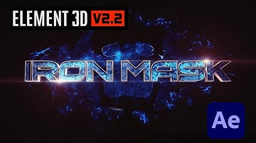 Iron Mask Movie Title I Element 3D I After Effect 2020 Tutorial I FREE PROJECT FILE