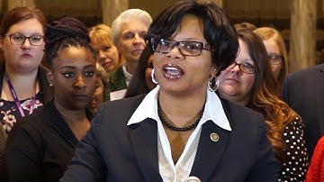 Missouri Sen. Jamilah Nasheed Speaks During the Second Annual Sex Trafficking Awareness Day