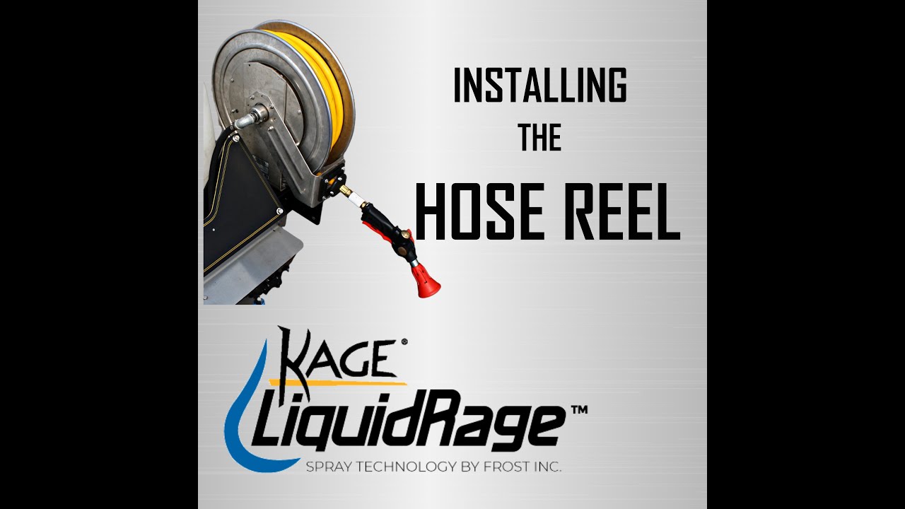Installing a hose reel on a Liquid Rage sprayer by Kage Innovation