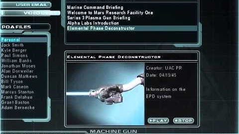 Doom 3 - Video Disk 5 PDA