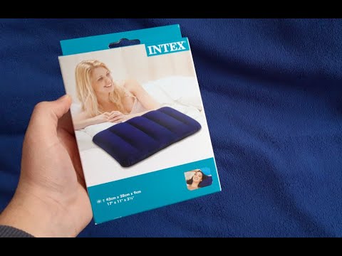 Распаковка надувной подушки Intex от Розетка