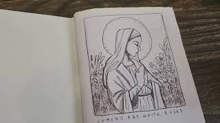 STARTING A NEW SKETCHBOOK // artist process, no talking, cozy freelance illustrator vlog