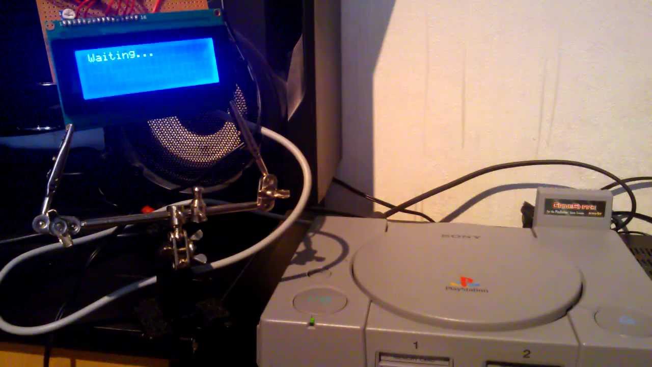 PlayStation CDPlayer with 20x4 lcd, direct boot & no startup sound