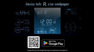 Device Info R Live Wallpaper - A practical live wallpaper that shows information on your smartphone. screenshot 2