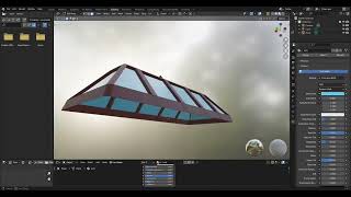Dựng mái nhà kính 3D, hiệu ứng kính trong suốt trong Blender screenshot 4