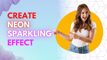 How to Create neon sparkling Text effect in Canva | Canva Tutorial