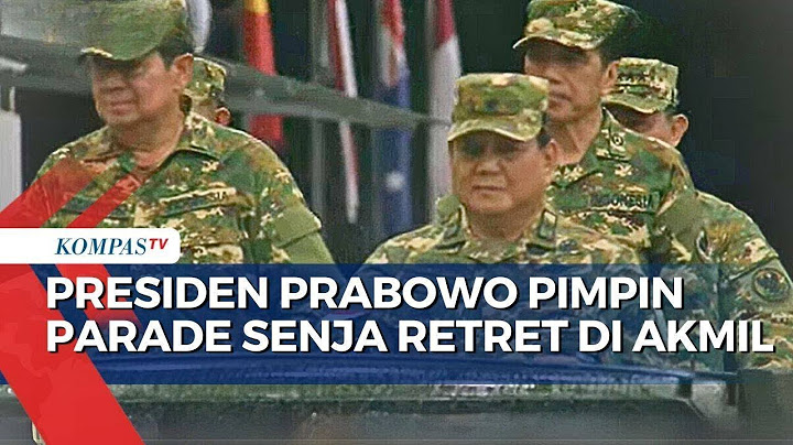 Presiden Prabowo Pimpin Parade Senja Retret Kepala Daerah