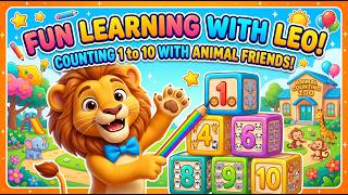 Learn Numbers with Leo: Counting 1 to 10 with Zoo Animals! 🦁