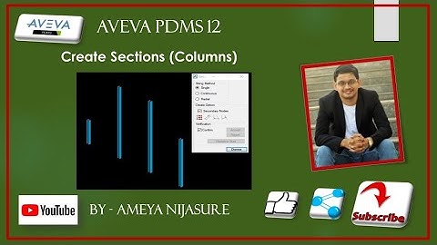 AVEVA PDMS   Structures   Create Sections Columns