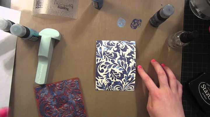 Layered Stamping with Distress Paint by Britta Swi...