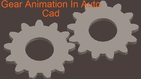 How To Create 3D Gear Rotate Motion Animation In AutoCAD - Script (Rotate) Command