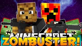 Minecraft Saving PrestonPlayz From Zombies (ZomBuster)