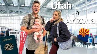 First time traveling with a newborn 😱 What we learned & tips and tricks!!