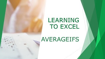 MS Excel - How to use AVERAGEIFS to average cells based on certain text criteria [Need2Know]