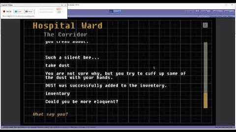 Basic text adventure game: Unity template project
