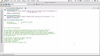 Celebrity 5.8. (Part 1) Paint Job Estimator - Python Wealth