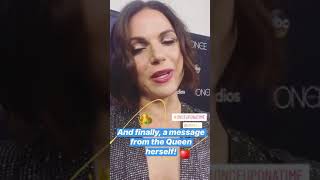 A massage from the queen❤️🍎to us, oncers...
