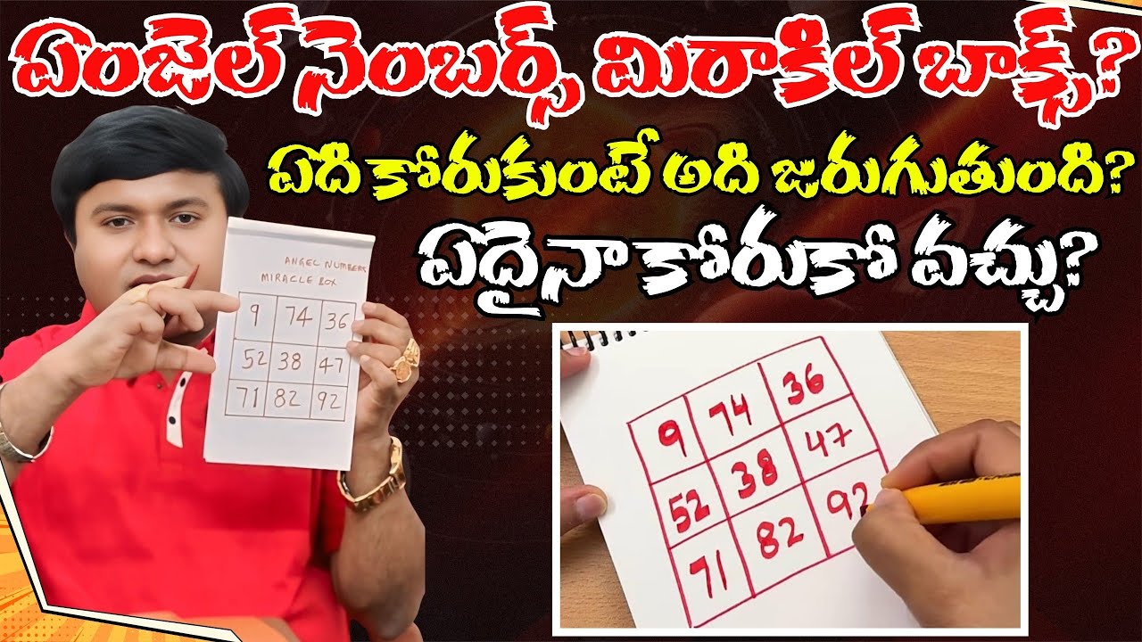 ఏంజెల్ నెంబర్స్ మిరాకిల్ బాక్స్?ఏది కోరుకుంటే అది జరుగుతుంది?ఏదైనా కోరుకో వచ్చు? 