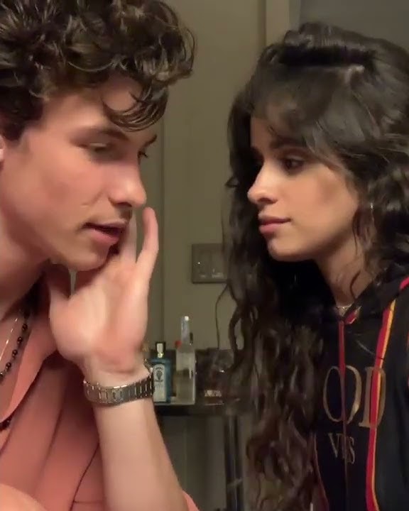 Shawn Mendes and Camila Cabello french kissing