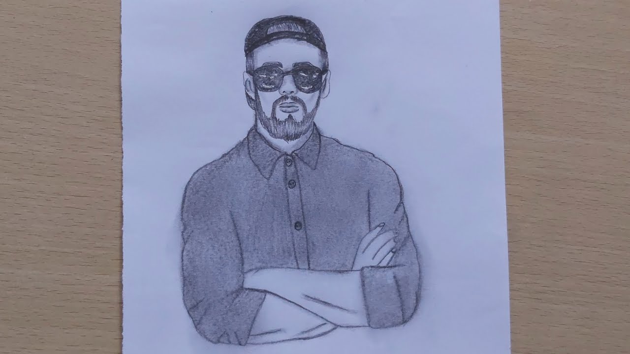 Stylish boy drawing tutorial | how to draw a stylish boy easy - YouTube