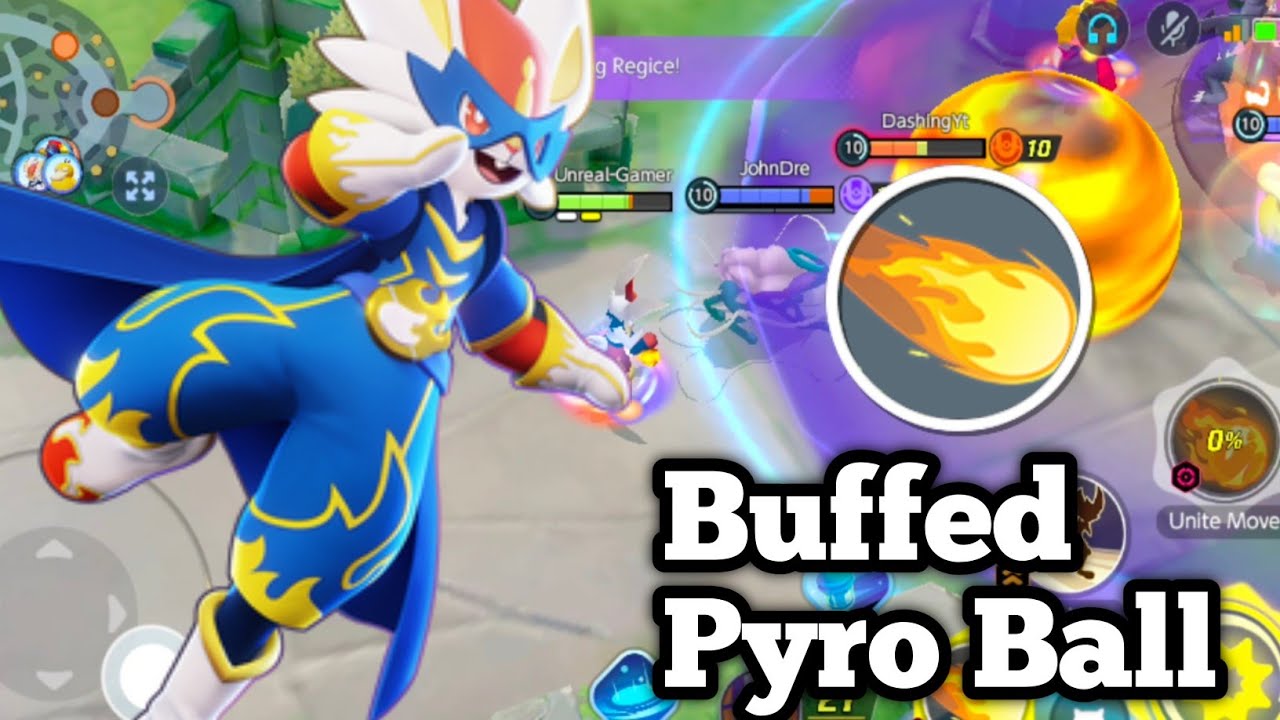 Pyro Ball Cinderace In High Ping 💀 | Cinderace Gameplay | Pokemon unite ...