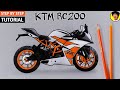 How to draw ktm bike step bystep for beginners  ktm rc200 drawing  bike drawing