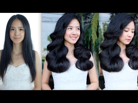 Amazing wedding hairstyle, gorgeous hairstyle and sweet hairstyles ทรงผมเจ้า แบบลอนฟาร่า