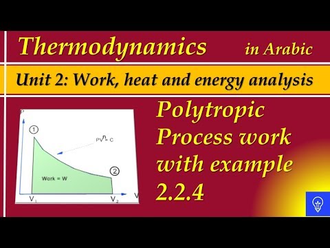 Polytropic Process  Work with example