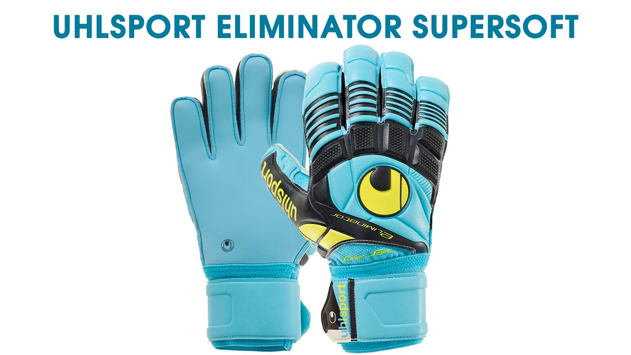 Guanti da Portiere Uhlsport - Guanti Uhlsport Eliminator Supersoft Bionik - Rosso-Nero-Bianco - 100012901 | Pro:Direct Soccer