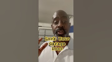 How To lock your garage door to stop criminals from breaking inside your house. #garage