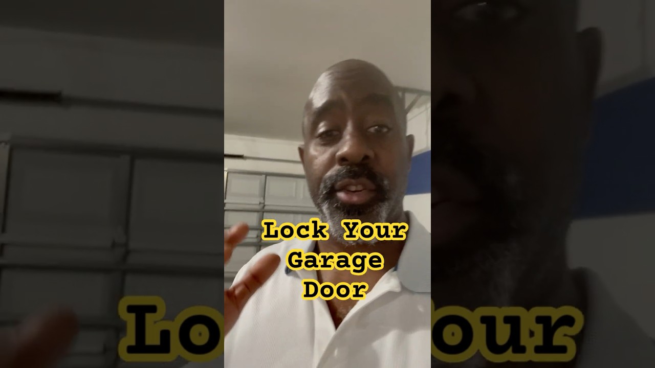How To lock your garage door to stop criminals from breaking inside your house. 