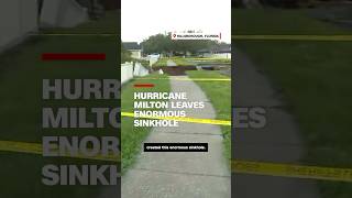 Hurricane Milton leaves enormous sinkhole