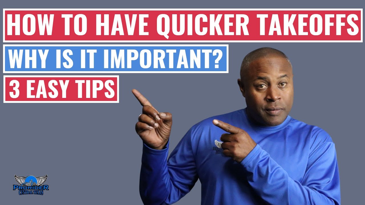 Why it's important to know how to take off quickly.