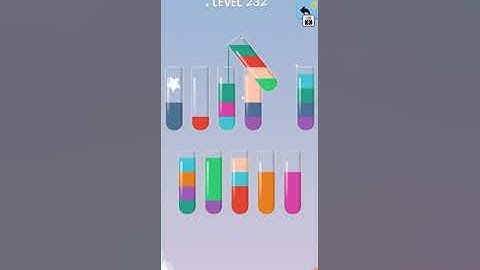 game water color sort level 232  fun brain games |   WalkThrough Solution Gameplay