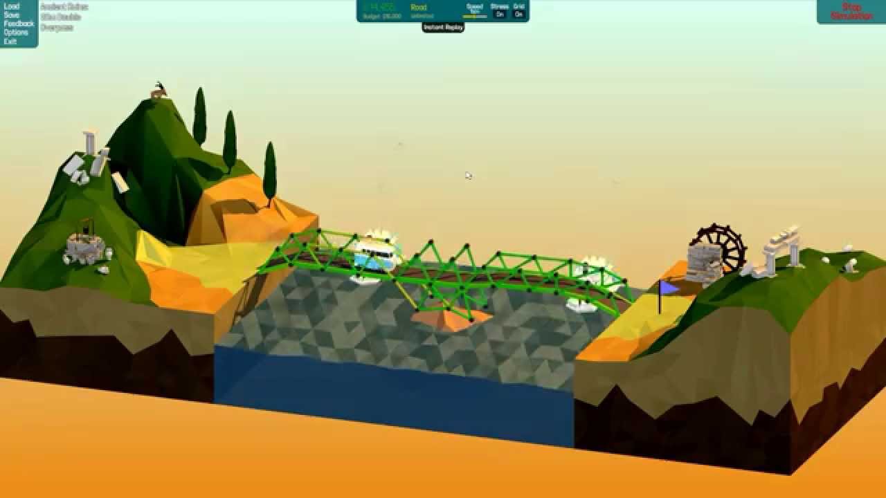 Poly Bridge 20m Double Overpass