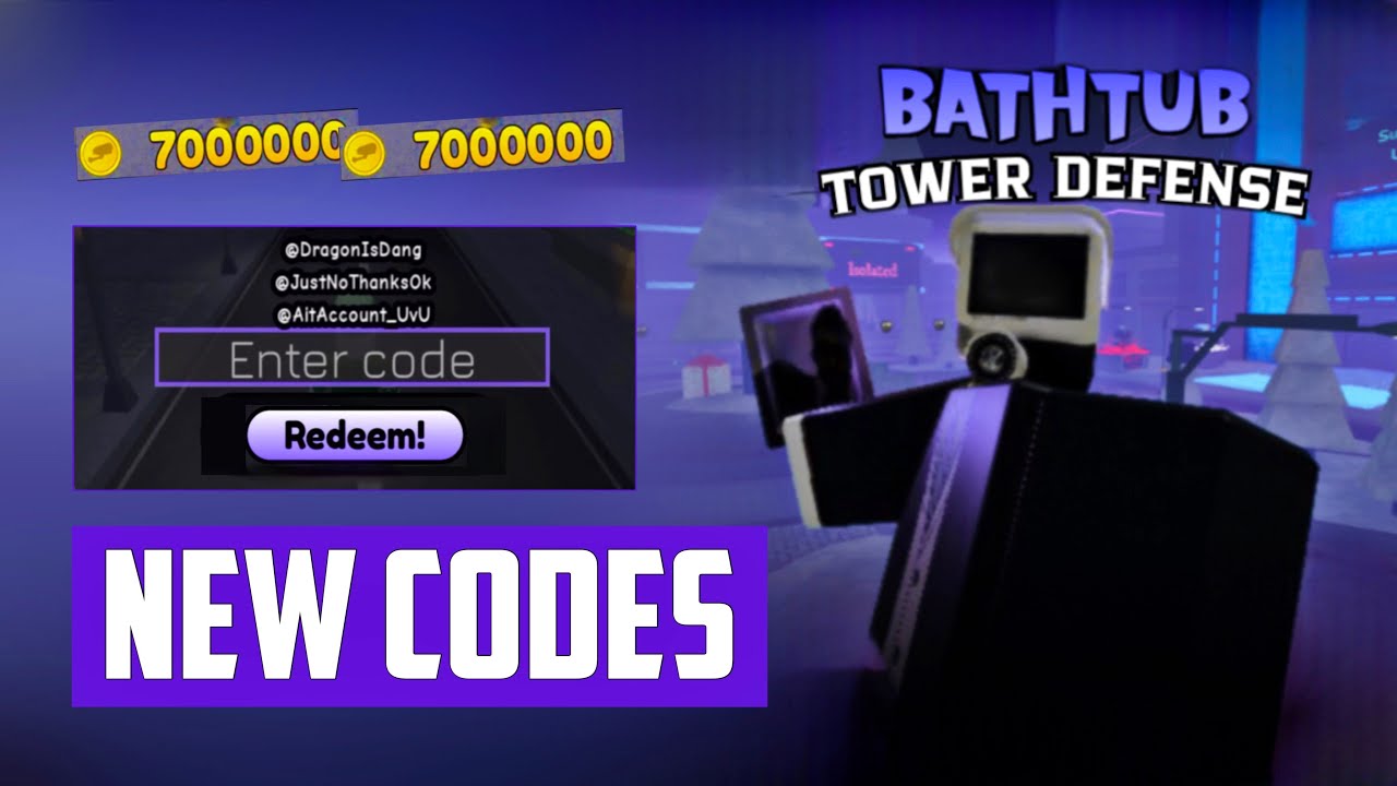 Bathtub Tower Defense Codes Update 1 October 2023 : r/GameGuidesGN