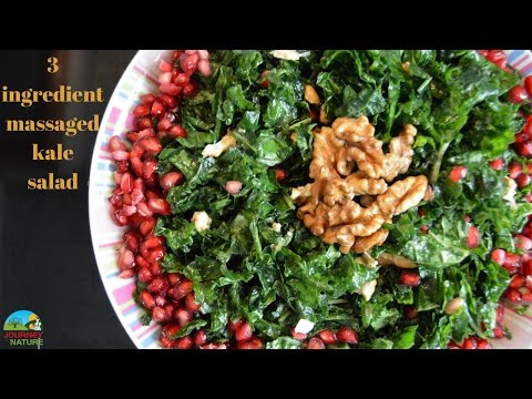 3 ingredient massaged kale salad HCLFRV