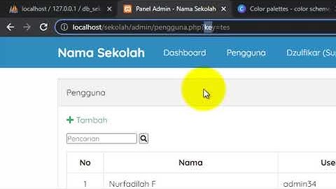Tutorial Membuat Website Sekolah dengan PHP dan MySQL | Pengguna #5