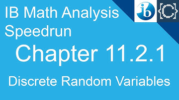 Chapter 11.2.1 | Discrete Random Variables | CodingBytes IB Math Analysis Speedrun