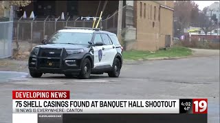 75 shell casings found at banquet hall shootout