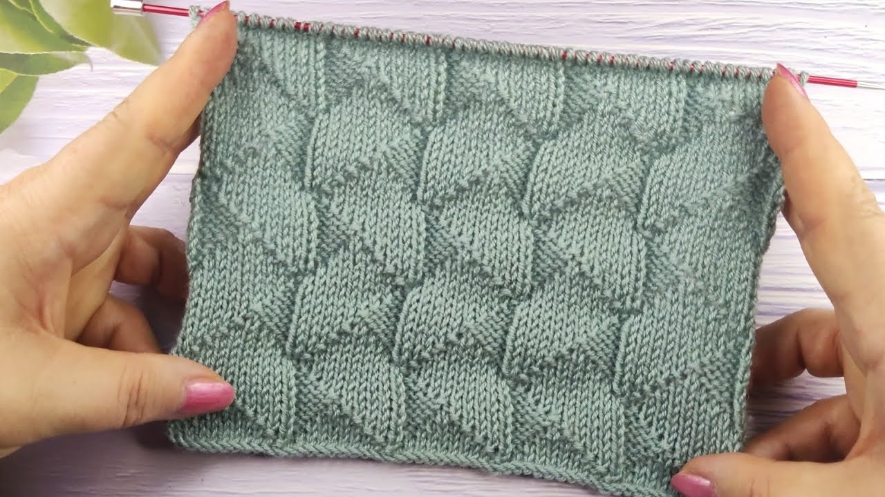 Geometric Knit Pattern| Geometrisches Strickmuster| Punto Geometrico Maglia|Point Tricot Géométrique