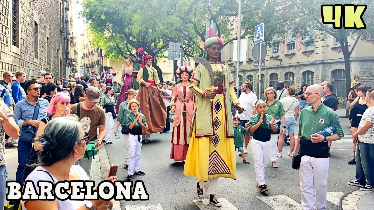 Festa Major del Raval - Cercavila Gegants i Diada Bastonera - Barcelona, Spain 2024
