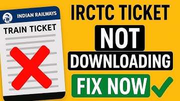 IRCTC Ticket Download Error? Full Solution!Train Ticket Download Problem? Easy Fix Inside!#IRCTC 