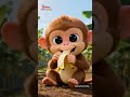 Playful Little Monkey Song | English Nursery Rhymes for Children's | Galatta Kids | Shorts
